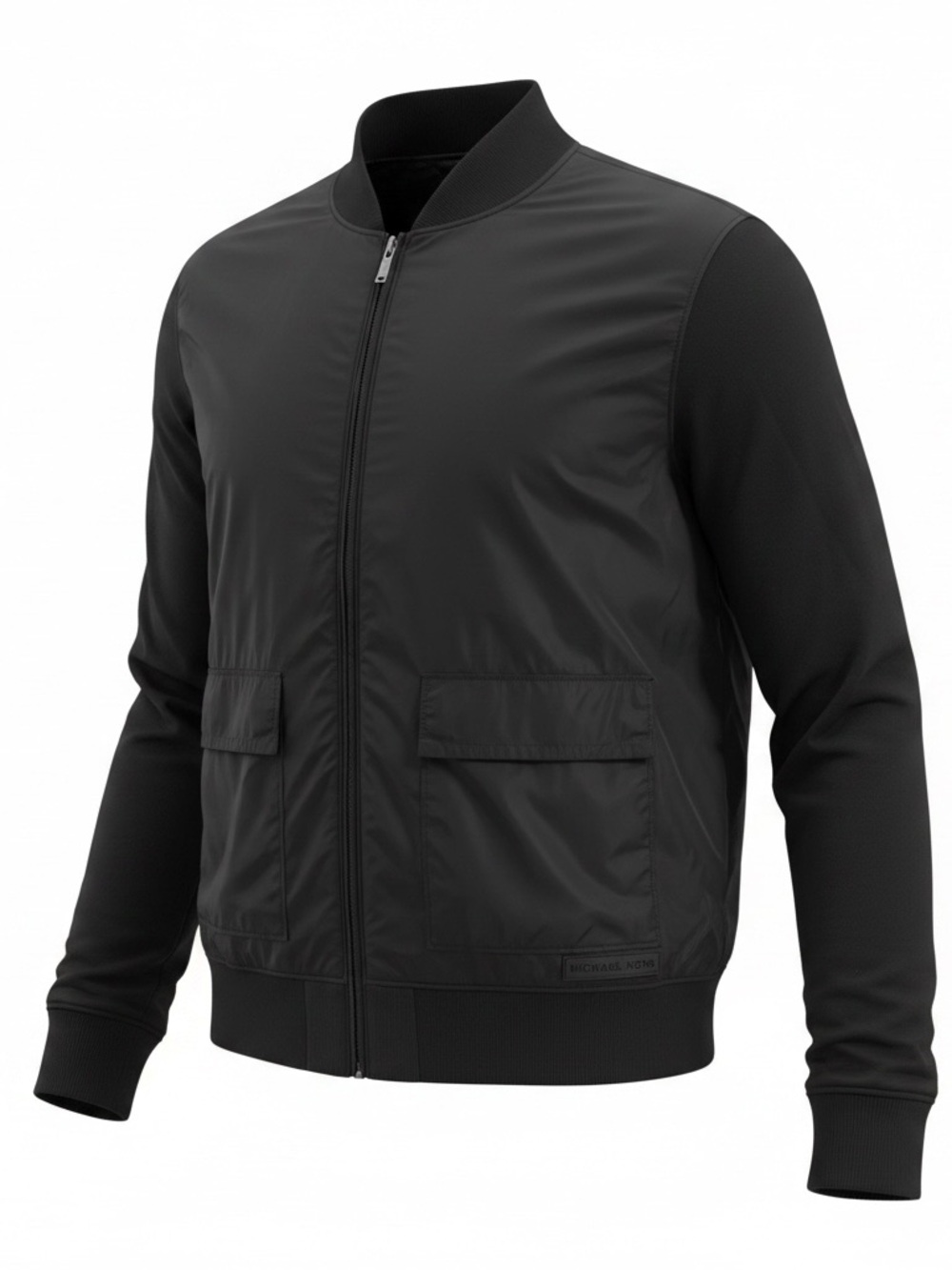 Michael Kors Black Nylon Bomber Jacket